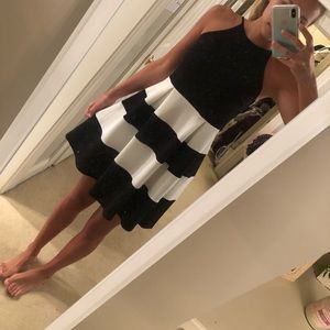 Black and white dress